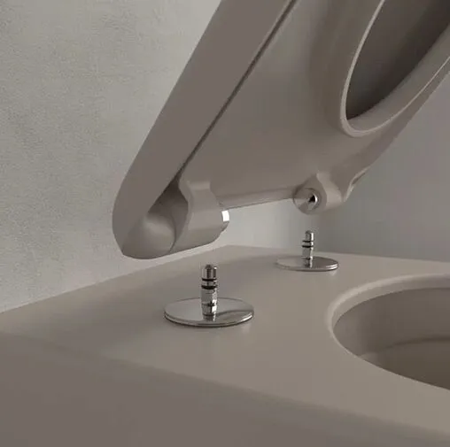 Унитаз подвесной безободковый Villeroy&amp;Boch Antao CeramicPlus миндаль 4674T0AM