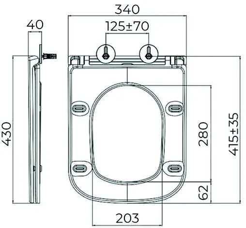 Крышка-сиденье для унитаза с микролифтом Terminus Ватикан белый 93S03-12W