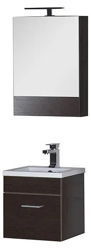 Шкаф-зеркало Aquanet Нота 50 L венге 00172682 Шкаф-зеркало Aquanet Нота 50 L венге 00172682