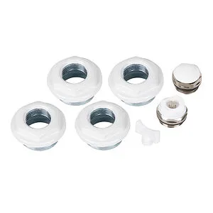 Комплект радиаторный универсальный 1&quot;н x ½&quot;в Royal Thermo Bianco Traffico RT½W, 1