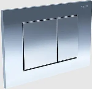 Клавиша смыва для унитаза Aquatek KDI-0000011 хром матовый Клавиша смыва для унитаза Aquatek KDI-0000011 хром матовый, 3