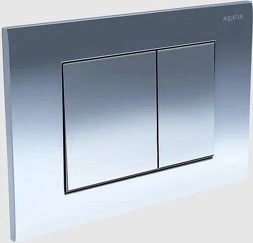 Клавиша смыва для унитаза Aquatek KDI-0000011 хром матовый Клавиша смыва для унитаза Aquatek KDI-0000011 хром матовый