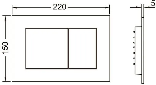 Инсталляция для подвесного унитаза Set 4 в 1 TECEbase K440417 с кнопкой белый матовый
