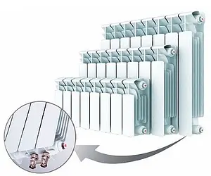 Радиатор биметаллический 13 секции нижнее правое подключение Rifar Base Ventil 200 RBVR20013 Радиатор биметаллический 13 секции нижнее правое подключение Rifar Base Ventil 200 RBVR20013, 3
