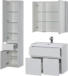 Шкаф-зеркало Aquanet Латина 80 R белый 00179635 Шкаф-зеркало Aquanet Латина 80 R белый 00179635, 4