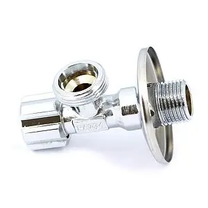 Вентиль регулирующий угловой для бытовой техники ½"н x ¾"н хром Uni-fitt 187A2300 Вентиль регулирующий угловой для бытовой техники ½"н x ¾"н хром Uni-fitt 187A2300, 5