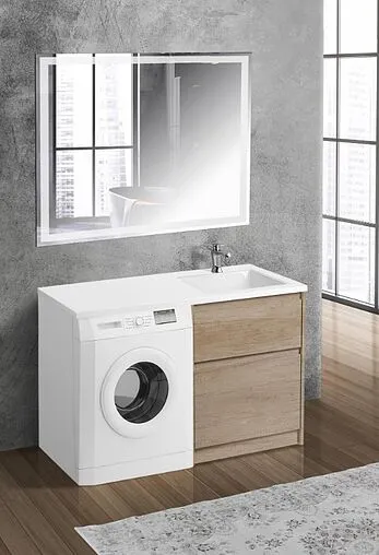 Тумба под умывальник напольная BelBagno KRAFT-LVD 58 Rovere Nebrasca Nature KRAFT-LVD-580/1200-2C-PIA-RNN