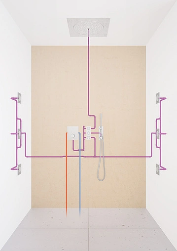 Лейка верхнего душа Grohe Rainshower F-Series 20 хром 27286000