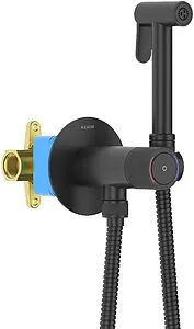 Гигиенический душ со смесителем Aquatek Бетта чёрный матовый AQ1023MB, 3