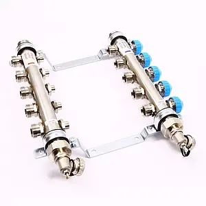 Группа коллекторная без расходомеров 5 отводов 1"н/н x ¾"ек Uni-fitt 456W4305 Группа коллекторная без расходомеров 5 отводов 1"н/н x ¾"ек Uni-fitt 456W4305, 2