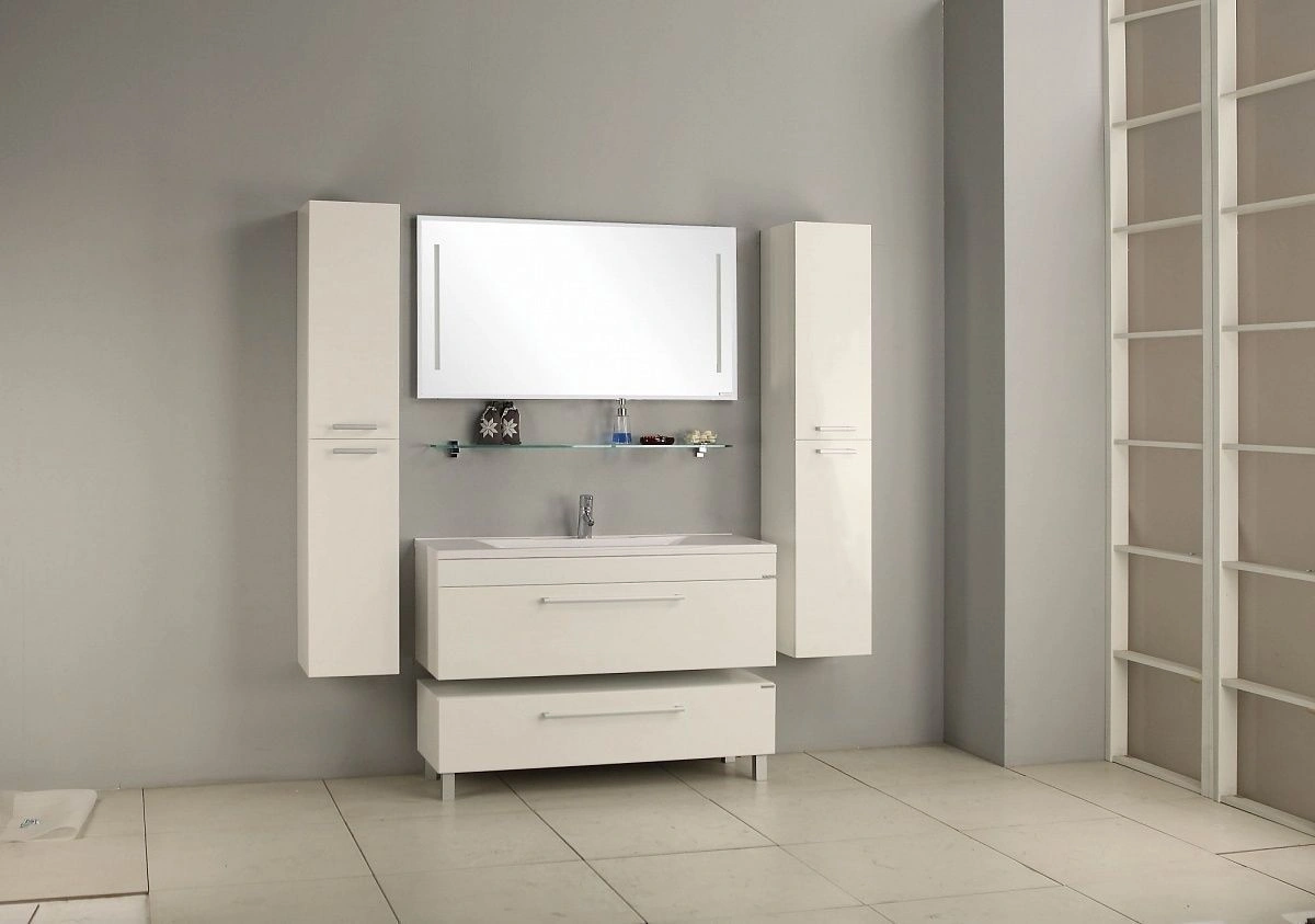 Тумба-умывальник подвесная Aquaton Мадрид 100 M белый 1A1269K5MA010