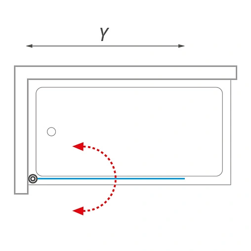 Шторка на ванну 800мм прозрачное стекло Roltechnik SCREEN PRO/810 4000688