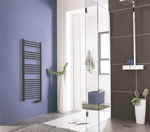 Полотенцесушитель электрический лесенка Atlantic 2012 1240x400 NA 500W антрацит матовый 002237