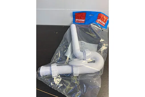 Сифон трубный для раковины Mc Alpine белый MRW8