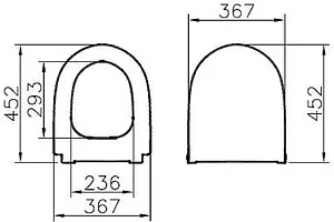 Крышка-сиденье для унитаза с микролифтом VitrA Sento белый 130-003-009 Крышка-сиденье для унитаза с микролифтом VitrA Sento белый 130-003-009, 2