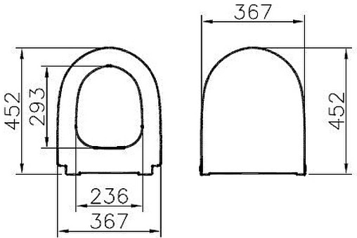 Крышка-сиденье для унитаза с микролифтом VitrA Sento белый 130-003-009