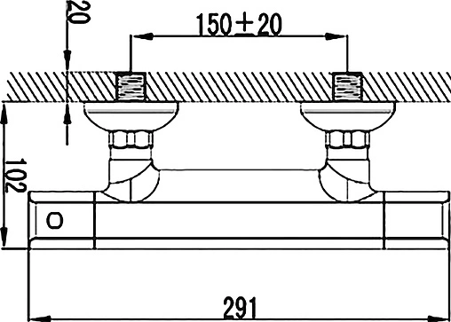 Термостат для душа SMARTsant Термофло хром SM094004AA