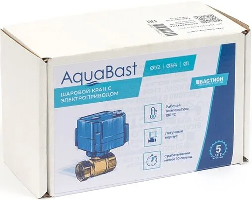 Кран шаровый с электроприводом AquaBast ½&quot; 12В 163