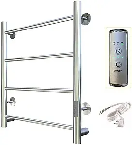 Полотенцесушитель электрический лесенка Тругор Аспект Пэк сп 1 60х40 32 мм полированная сталь Полотенцесушитель электрический лесенка Тругор Аспект Пэк сп 1 60х40 32 мм полированная сталь, 3