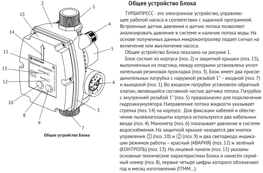 Акваробот турби м3 схема подключения
