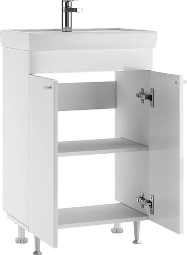 Тумба под умывальник напольная Айсберг Промо 60 белый DP2612T