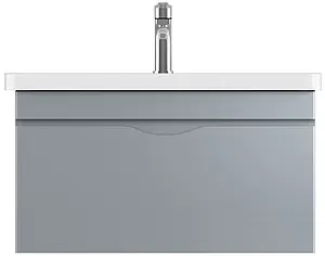 Тумба-умывальник подвесная ISVEA Neo 80 серый 21NGS319080E Тумба-умывальник подвесная ISVEA Neo 80 серый 21NGS319080E, 1