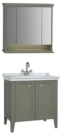 Шкаф-зеркало VitrA Valarte 80 серый 62232