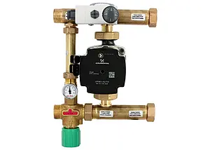 Узел насосно-смесительный с насосом Grundfos UPM3 25-70 Uni-fitt Multimix 477E1500, 1