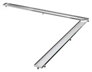Решетка для лотка под плитку угловая 925мм TECEdrainline Plate 611070, 1