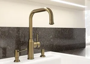 Смеситель для кухни с выдвижным изливом Blanco Livia-S полированная латунь 521289 Смеситель для кухни с выдвижным изливом Blanco Livia-S полированная латунь 521289, 4