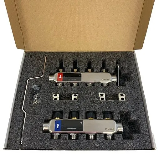 Группа коллекторная без расходомеров 4 отвода 1"в/в x ¾"ек WAAG WG.588.0604
