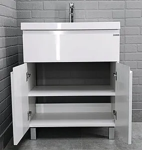 Тумба-умывальник напольный Домино Graffo 70 белый DGr2401T+4670142930037, 5