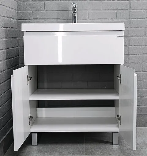 Тумба-умывальник напольная Домино Graffo 70 белый DGr2401T+4670142930037