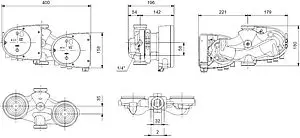 Насос циркуляционный Grundfos MAGNA1 D 32-60 99221239 Насос циркуляционный Grundfos MAGNA1 D 32-60 99221239, 3