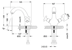 Смеситель для раковины Lemark Flora хром LM0106C Смеситель для раковины Lemark Flora хром LM0106C, 2