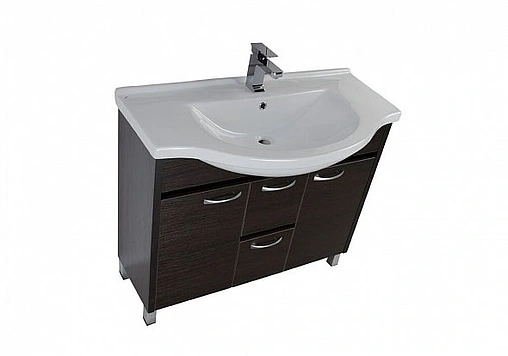 Тумба под умывальник напольная Aquanet Донна 100 венге 00169183