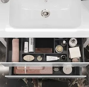 Тумба-умывальник подвесная Opadiris Рубинно 80 белый глянц 00-00007341+640177, 4