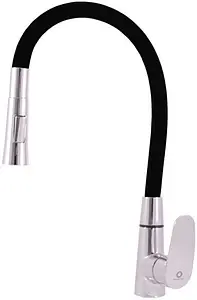 Смеситель для кухни Rav Slezak Amur хром/чёрный AM719.5/11C, 1