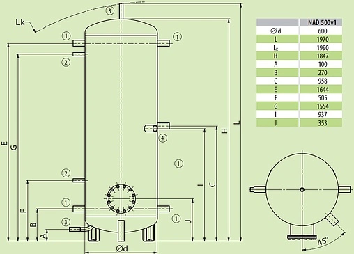 Буферная емкость Drazice NAD 500 v1 121380393