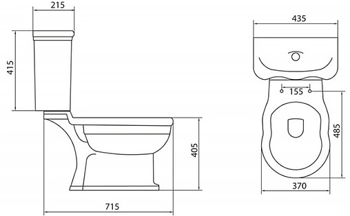 Чаша унитаза BelBagno Boheme белый BB115CPS Чаша унитаза BelBagno Boheme белый BB115CPS