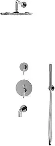 Душевая система со смесителем для ванны WHITECROSS Y chrome хром YSET07CR, 3