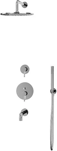 Душевая система со смесителем для ванны WHITECROSS Y chrome хром YSET07CR