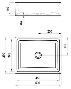 Раковина Ravak Formy 01 50 белый XJL01250000 Раковина Ravak Formy 01 50 белый XJL01250000, 2