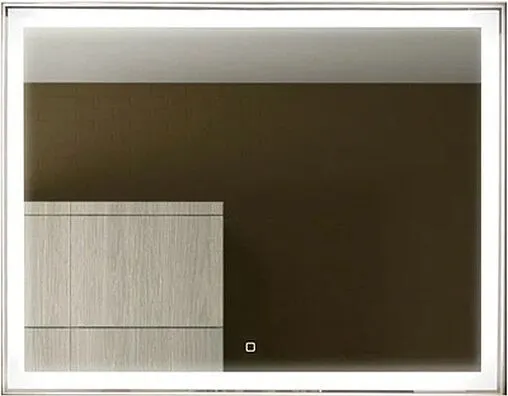Зеркало с подсветкой Continent Aralia Led 120x80 с подогревом серый ЗЛП988