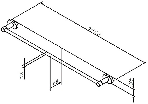 Полотенцедержатель Am.Pm Sense L хром A74346400