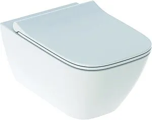 Унитаз подвесной безободковый Geberit Smyle Square Rimfree белый 500.685.01.1 Унитаз подвесной безободковый Geberit Smyle Square Rimfree белый 500.685.01.1, 1