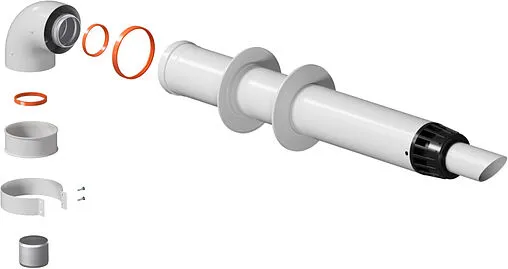 Комплект дымохода Антилед Ø 60/100мм L=1000мм Krats Антилёд KTL-01B-075