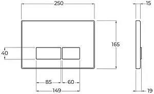 Комплект 5 в 1 BelBagno Loto BB070CHR/SC/SET.Q.CR с кнопкой хром глянцевый Комплект 5 в 1 BelBagno Loto BB070CHR/SC/SET.Q.CR с кнопкой хром глянцевый, 4