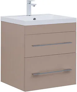 Тумба-умывальник подвесная Aquanet Верона 60 капучино 00304536+00281220, 1