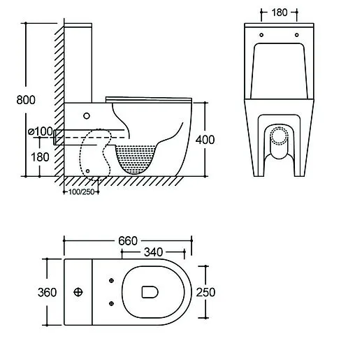 Унитаз-компакт безободковый Logan L1C Tornado белый 00331872+00331871